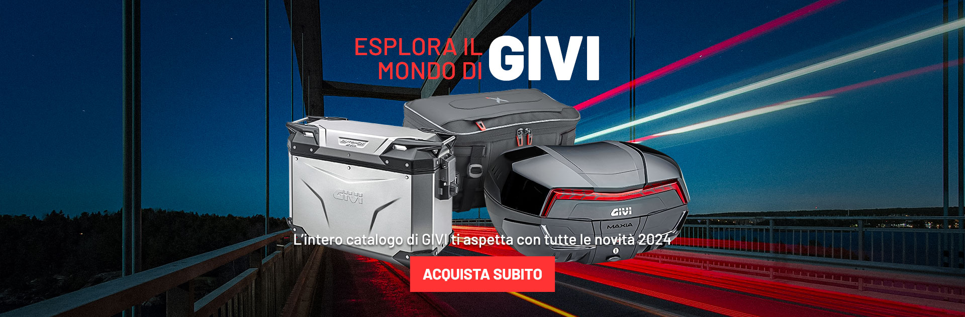 ESPLORA IL MONDO DI GIVI: L’intero catalogo di GIVI ti aspetta con tutte le novità 2024