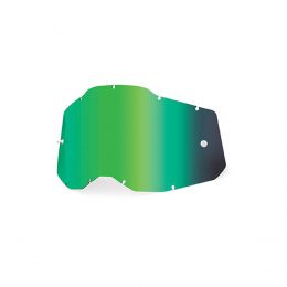 Lente di Ricambio a Specchio Verde Maschera 100% Racecraft Accuri Strata 2 Gen.