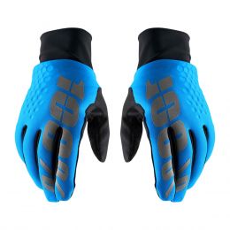 Motocross Handschuhe 100% HYDROMATIC BRISKER Wasserdicht Blau Schwarz