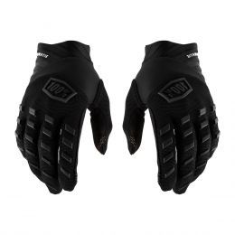 Gants Motocross Enfant 100% AIRMATIC YOUTH Noir Carbone