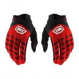 Kid Motocross Gloves 100% AIRMATIC YOUTH Red Black