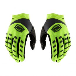 Guanti Motocross Bambino 100% AIRMATIC YOUTH Giallo Fluo Nero