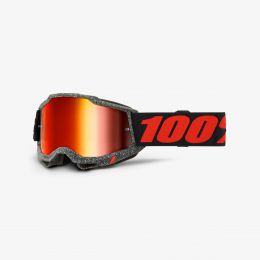 100% Accuri 2 Huaraki Red Mirror Linse Motocross Maske