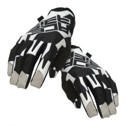 Motocross Enduro Handschuhe ACERBIS MX X-H Genehmigt Schwarz-Weiss