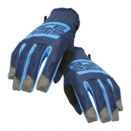 Gants de Motocross Enduro ACERBIS MX WP Approved Imperméable Bleu Clair Bleu