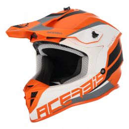 CASQUE TOUT TERRAIN ACERBIS LINEAR ORANGE / BLANC