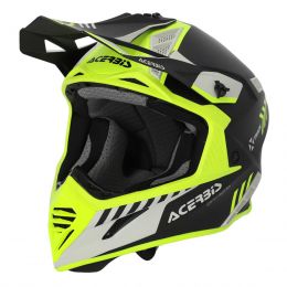 Motocross-Helm ACERBIS X-Track Mips 22.06 Fluo Gelb Schwarz