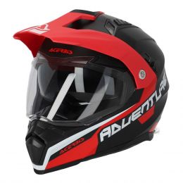 Casco Enduro Dual Road ACERBIS Flip FS-606 22.06 Grigio Rosso