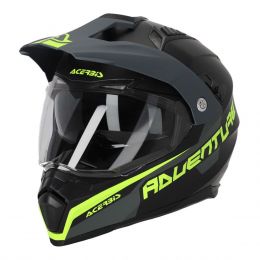 Casque Enduro ACERBIS Flip FS-606 22.06 Noir Gris Jaune