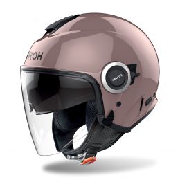 Casque Jet AIROH Helyos Rose métallique