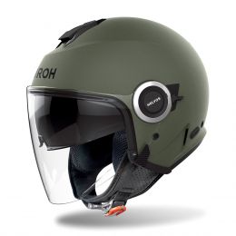 Casco Jet AIROH Helyos Verde Militare Opaco