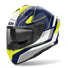 Full Face Helmet AIROH Spark 2 Chrono Blue Yellow Gloss