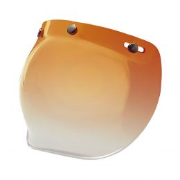 Bell Custom 500 Helmet Visor 3-Snap Bubble Amber Gradient