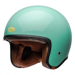 Casco Jet Cafe Racer Bell Tx501 Verde Menta Lucido