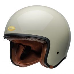 Casco Jet Cafe Racer Bell Tx501 Vintage Bianco Lucido