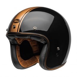 Jet Helm Cafe Racer BELL Custom 500 Rally Glossy Black Bronze