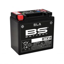 BATTERIA MOTO 12V 12AH CBTX14/BS=YTX14/BS=GTX14/BS