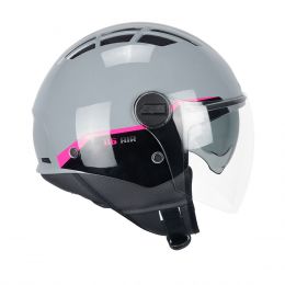 Jet Helm CGM 116G AIR BICO Fluo Fuchsia-Grau