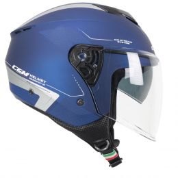 Jet Helm CGM 126G IPER CITY Satiniertes Silberblau