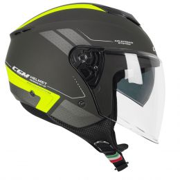 Jet Helmet CGM 126G IPER CITY Graphite Matte Fluorescent Yellow