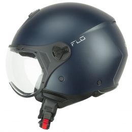 Casque Jet CGM 167A FLO MONO Satiné Pétrole Visière Profilé