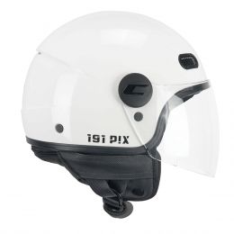 Jet Helm CGM 191A PIX MONO Weiß Langes Visier