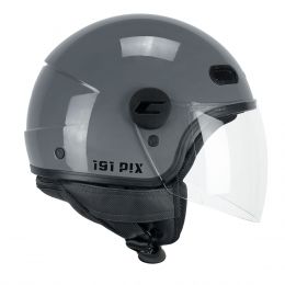 Jet Helm CGM 191A PIX MONO Grau Langes Visier