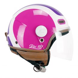 Jet Helmet CGM 191G PIX SPRINT Fluorescent Purple Fuchsia Long Visor