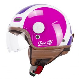 Casco Jet CGM 191G PIX SPRINT Viola Fucsia Fluo Visiera Sagomata