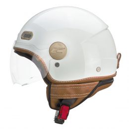 Casco Jet CGM 191I PIX ITALIA Verde Bianco Rosso Visiera Sagomata