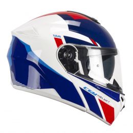 Modular Helm CGM 568S BER SPORT Weiß Blau Rot