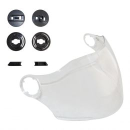 Visiera Trasparente e Kit Fissaggio Visiera per Casco Jet CGM 261 MINI