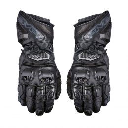 Motorrad-Handschuhe FIVE RFX3 Sommer Leder Schwarz