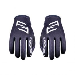 Motocross Handschuhe FIVE MXF4 Sommer Monoschwarz