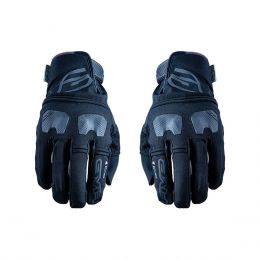 Motocross Gloves FIVE E-WP Summer Waterproof Black