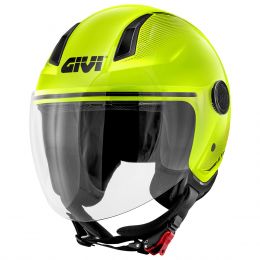 Casque Demi Jet GIVI 11.7 Solid Jaune Citron Vert