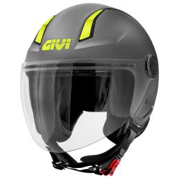 Demi Jet Helm GIVI 11.7 Solid Mattiertes Titangelb