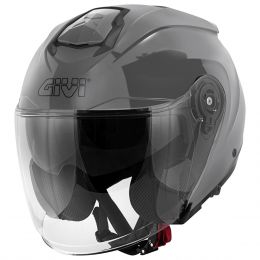 Jet Helm GIVI X25 Solid Glänzendes Grau