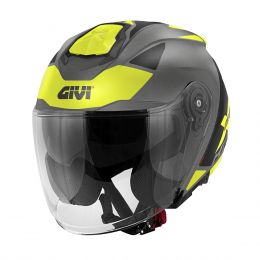 Jet Helm GIVI X25 Target Matt-Titanschwarz-Gelb