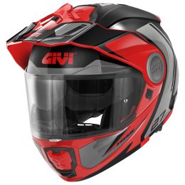 Modular Helm GIVI X27 Tourer Graphic Schwarz Rot Grau