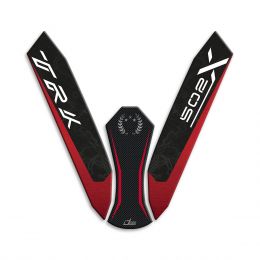 3D fender sticker IRIDEA DESIGN carbon red