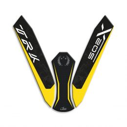 3D fender sticker IRIDEA DESIGN carbon yellow