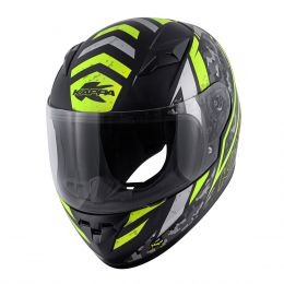 Casque moto enfant KAPPA KJ04 Evo Prox noir mat jaune