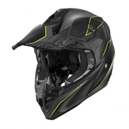 KAPPA KV49 Evo Chaser motocross helmet matt black grey yellow