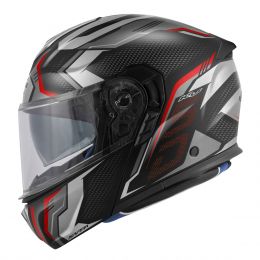 Casco modulare KAPPA KV50 Escalade nero opaco titanio rosso