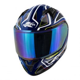 KAPPA KV56 Neon full-face helmet glossy black blue