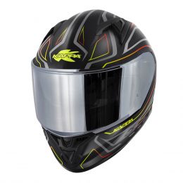 KAPPA KV56 Neon full-face helmet matt black red