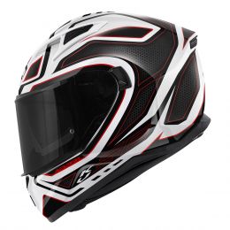 Casco integrale KAPPA KV56 Neon bianco lucido rosso