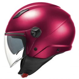 Casque Demi-jet KAPPA KV57 Basic rouge bordeaux mat