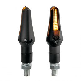 Lampe Zephyr LED 12V Clignotants approuvés lumière orange câbles